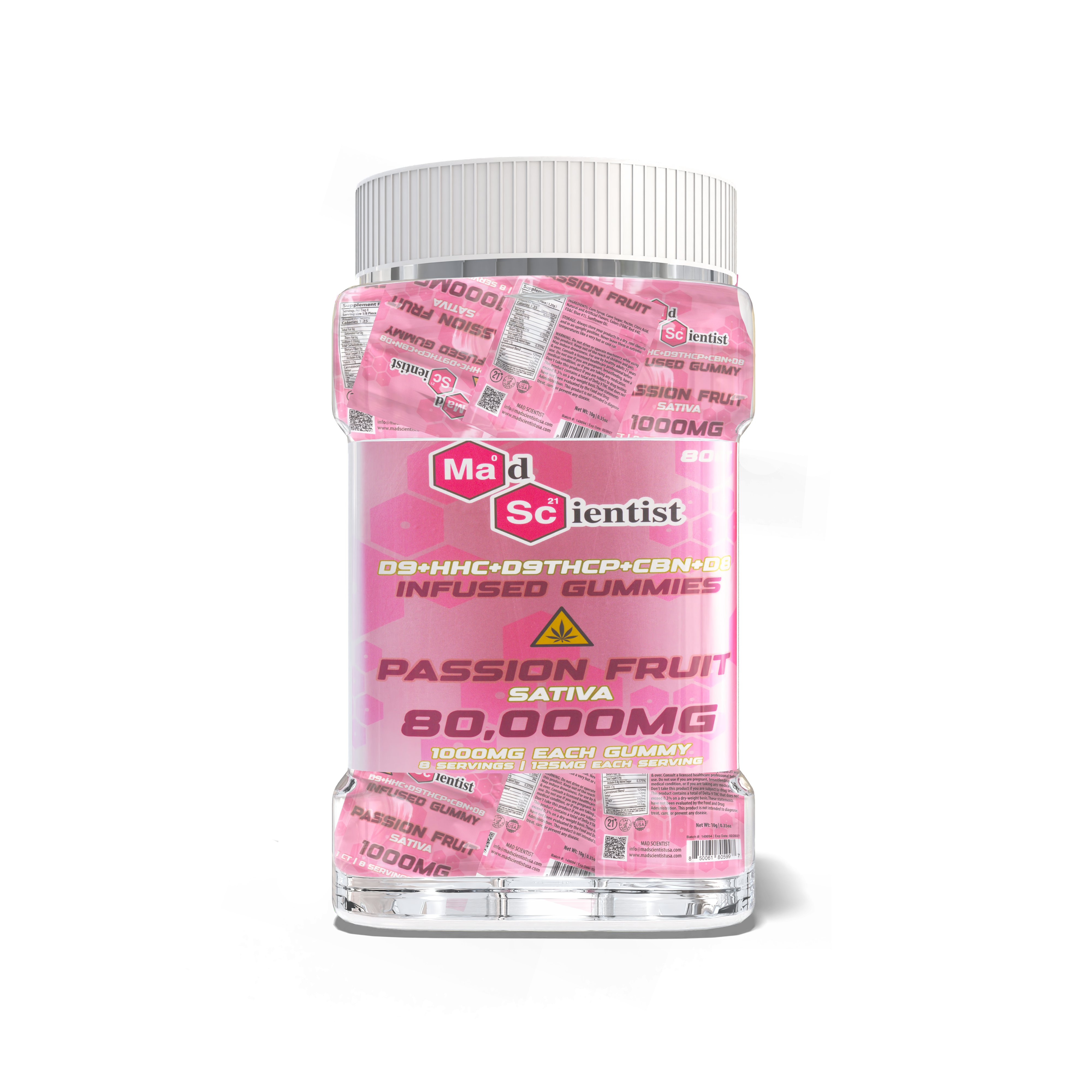 Gummies 80000MG - 80ct Jar Madscientistusa