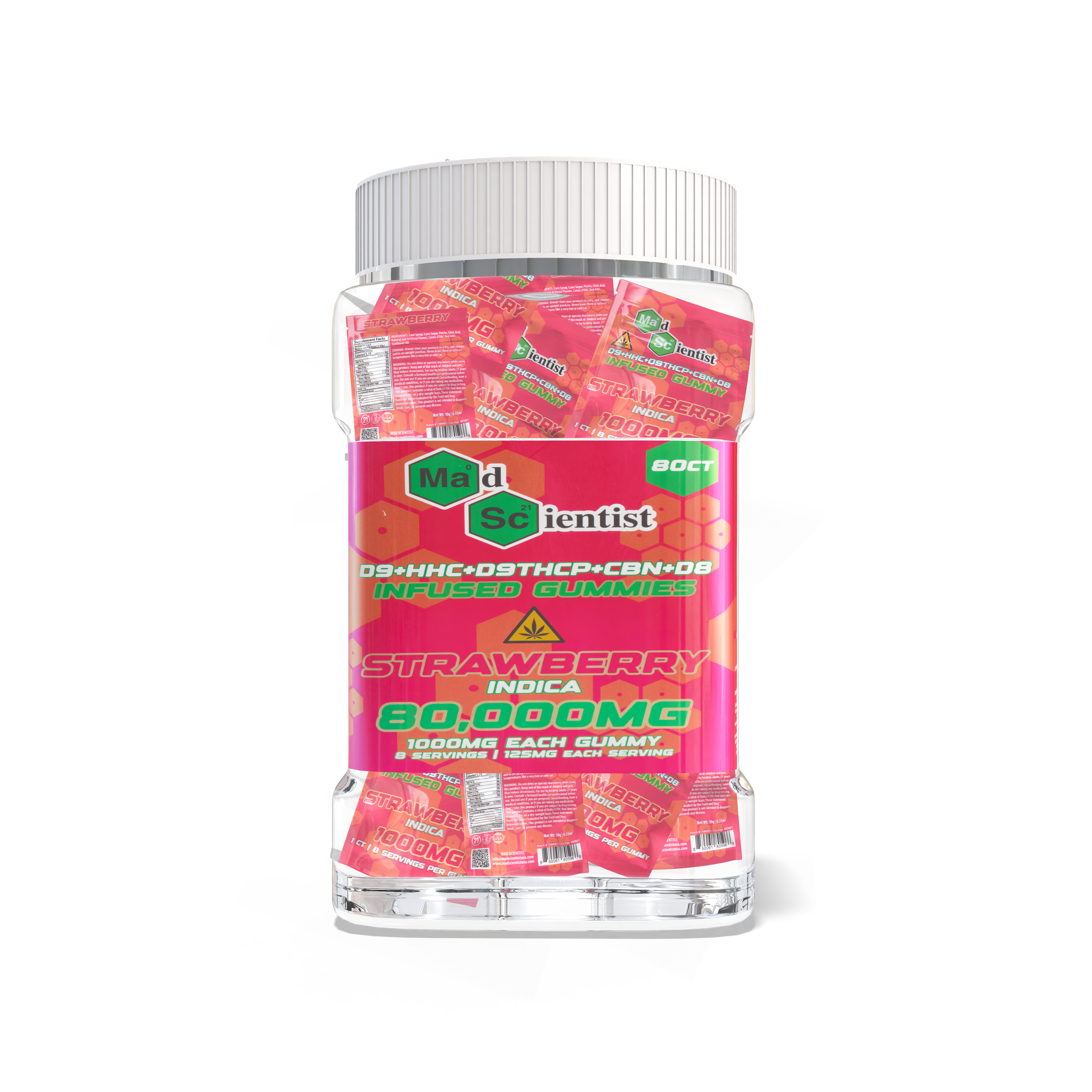 Gummies 80000MG - 80ct Jar Madscientistusa