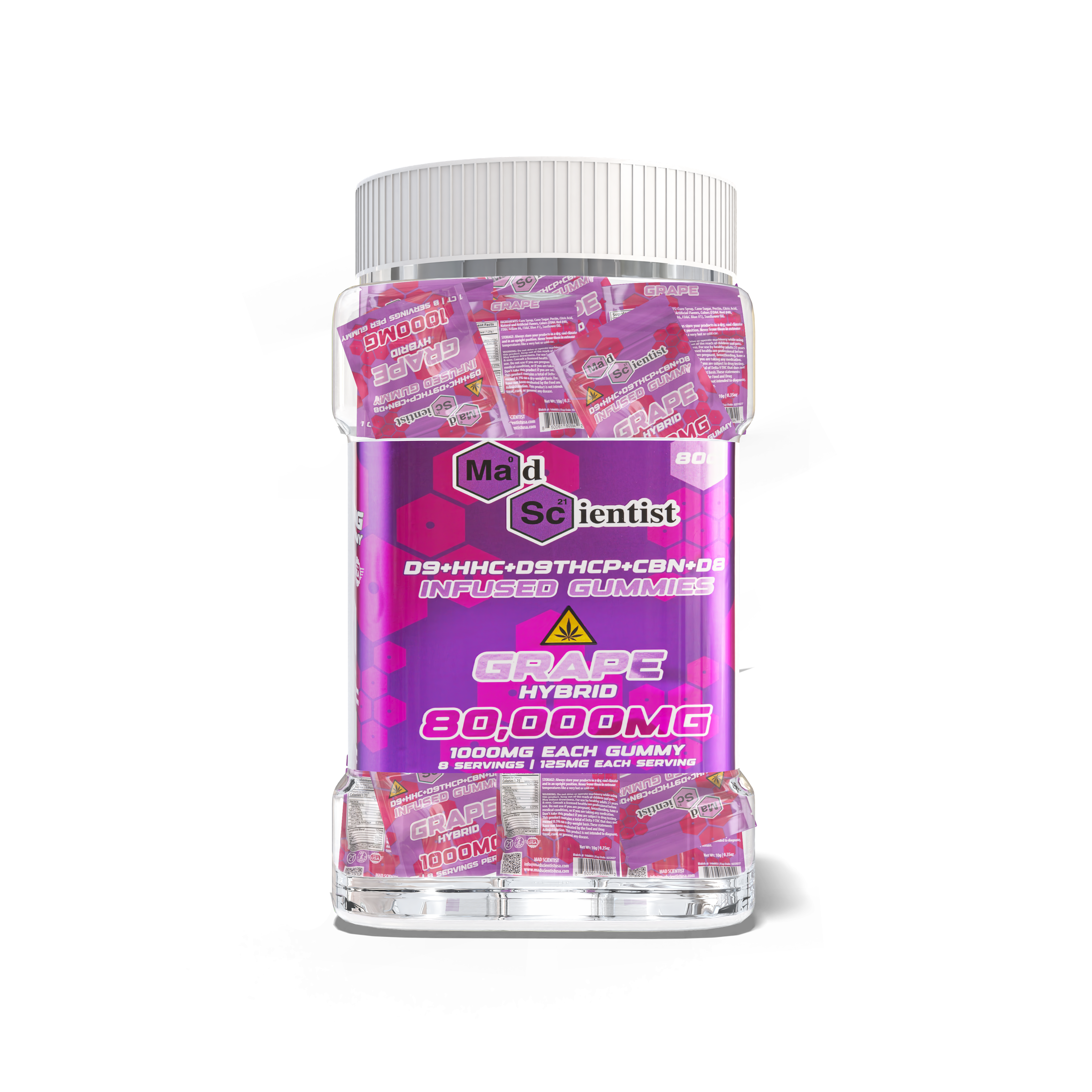 Gummies 80000MG - 80ct Jar Madscientistusa