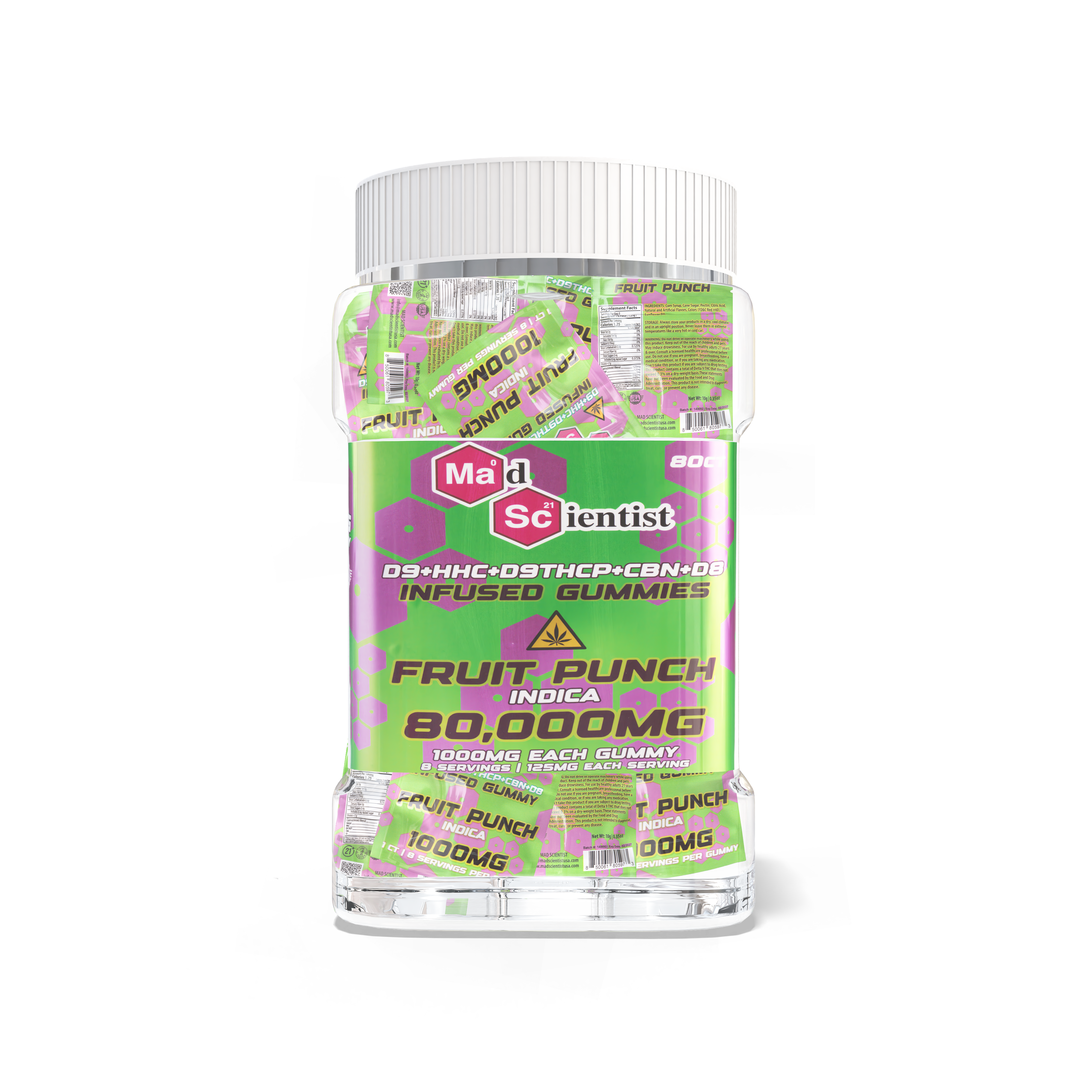 Gummies 80000MG - 80ct Jar Madscientistusa