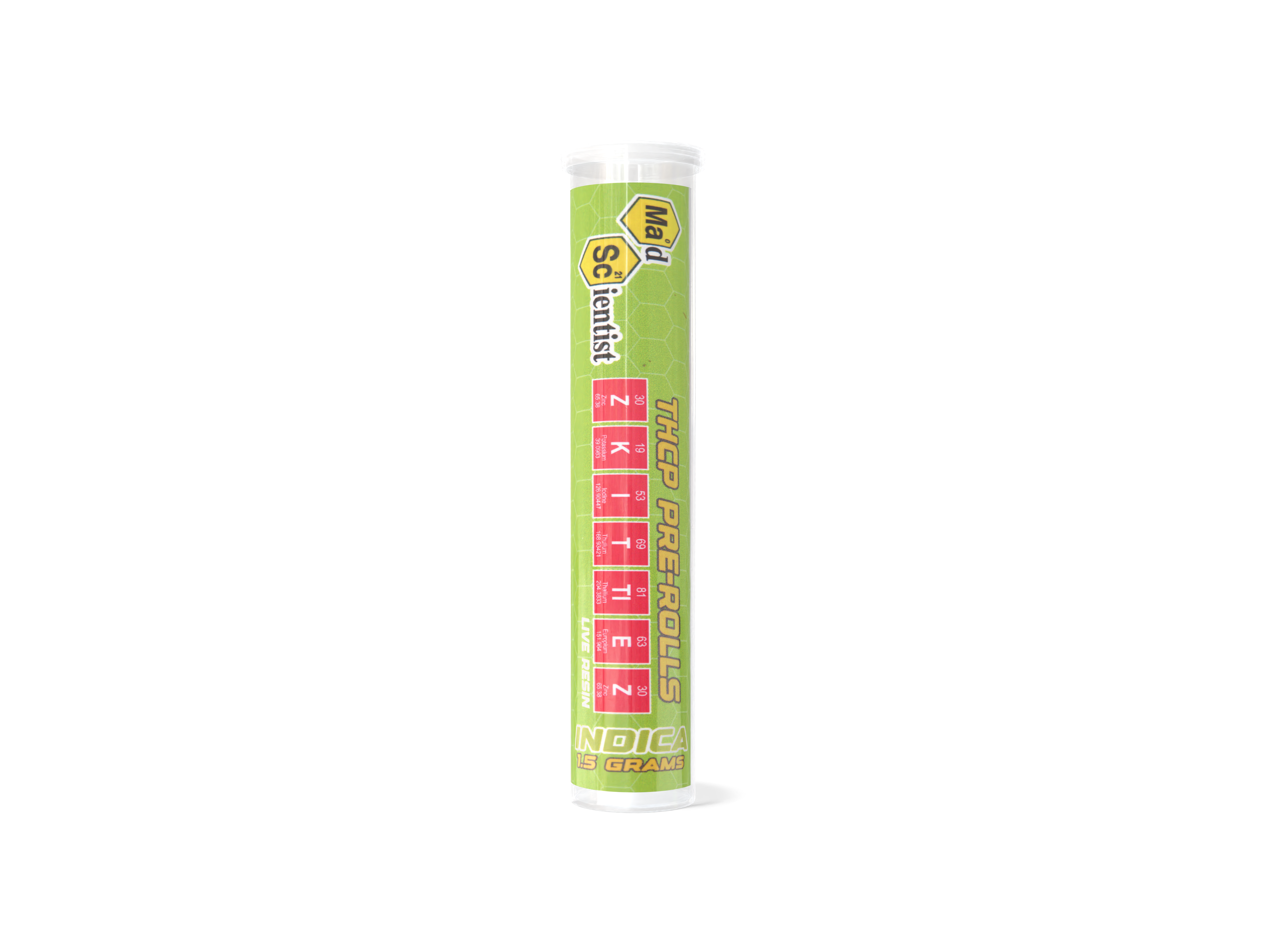 Live Resin Pre Rolls - 1.5 GM 30ct Jar with Tube Madscientistusa