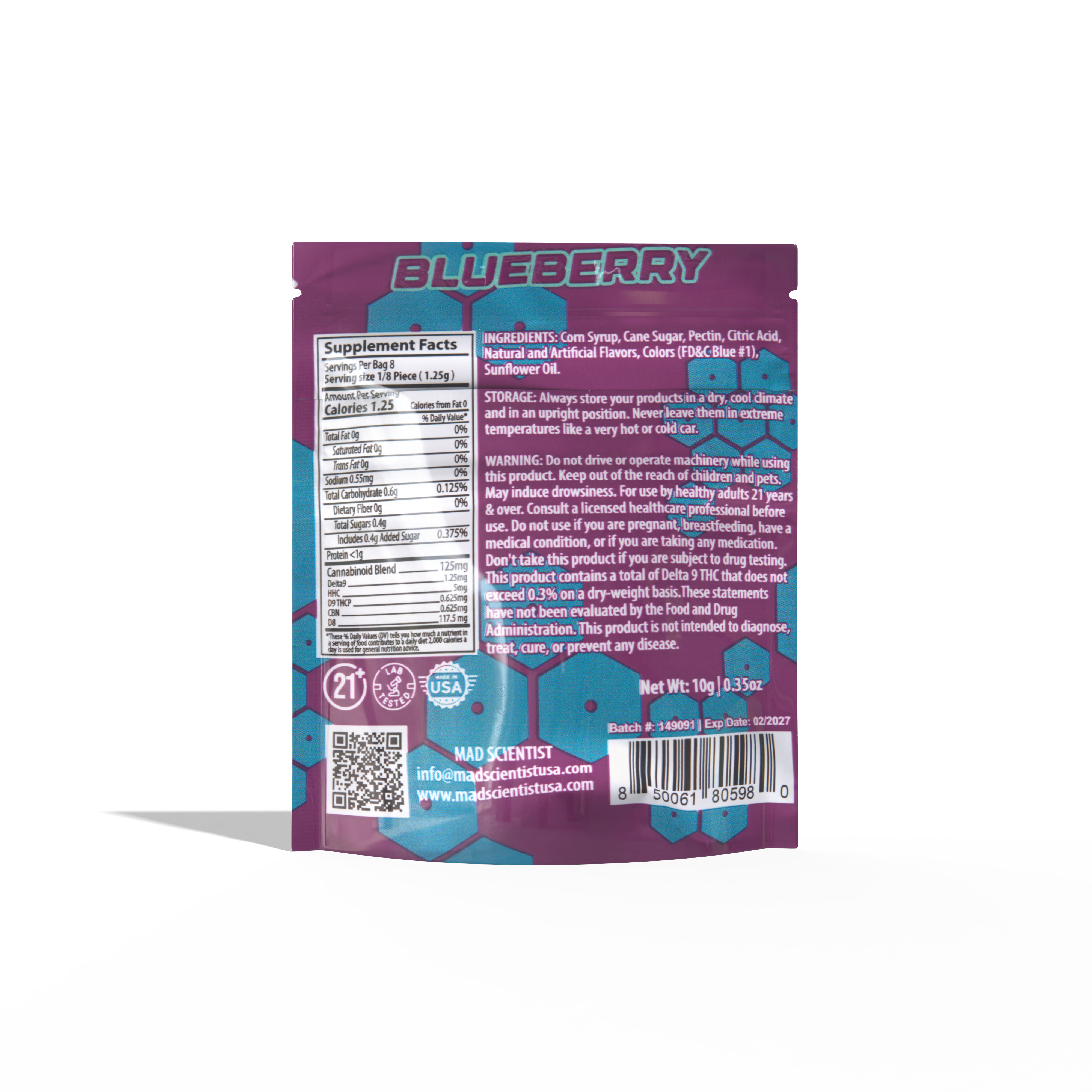 Gummies 80000MG - 80ct Jar Madscientistusa