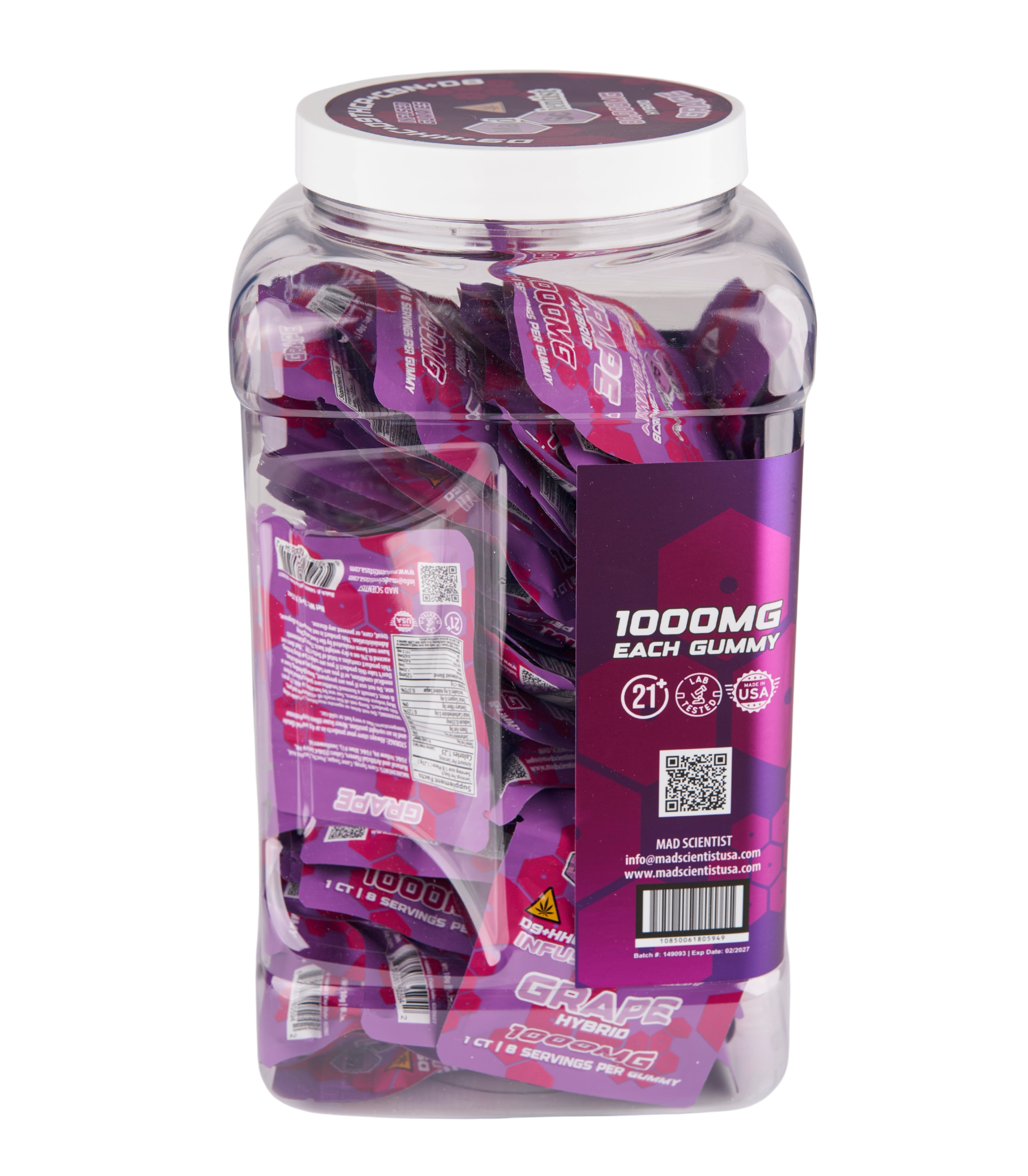 MAD SCIENTIST GUMMY 80000 MG 80 CT JAR - Madscientistusa