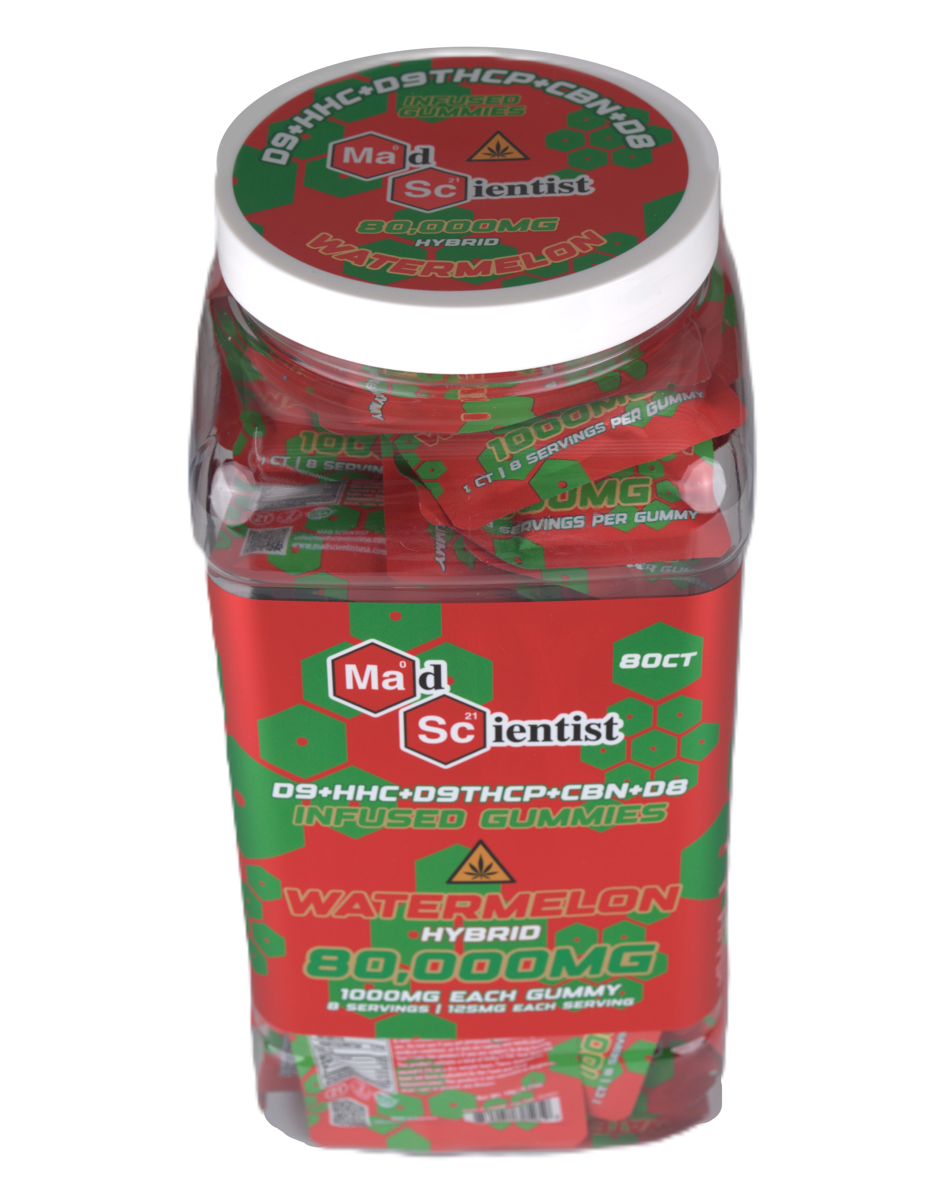 MAD SCIENTIST GUMMY 80000 MG 80 CT JAR - Madscientistusa