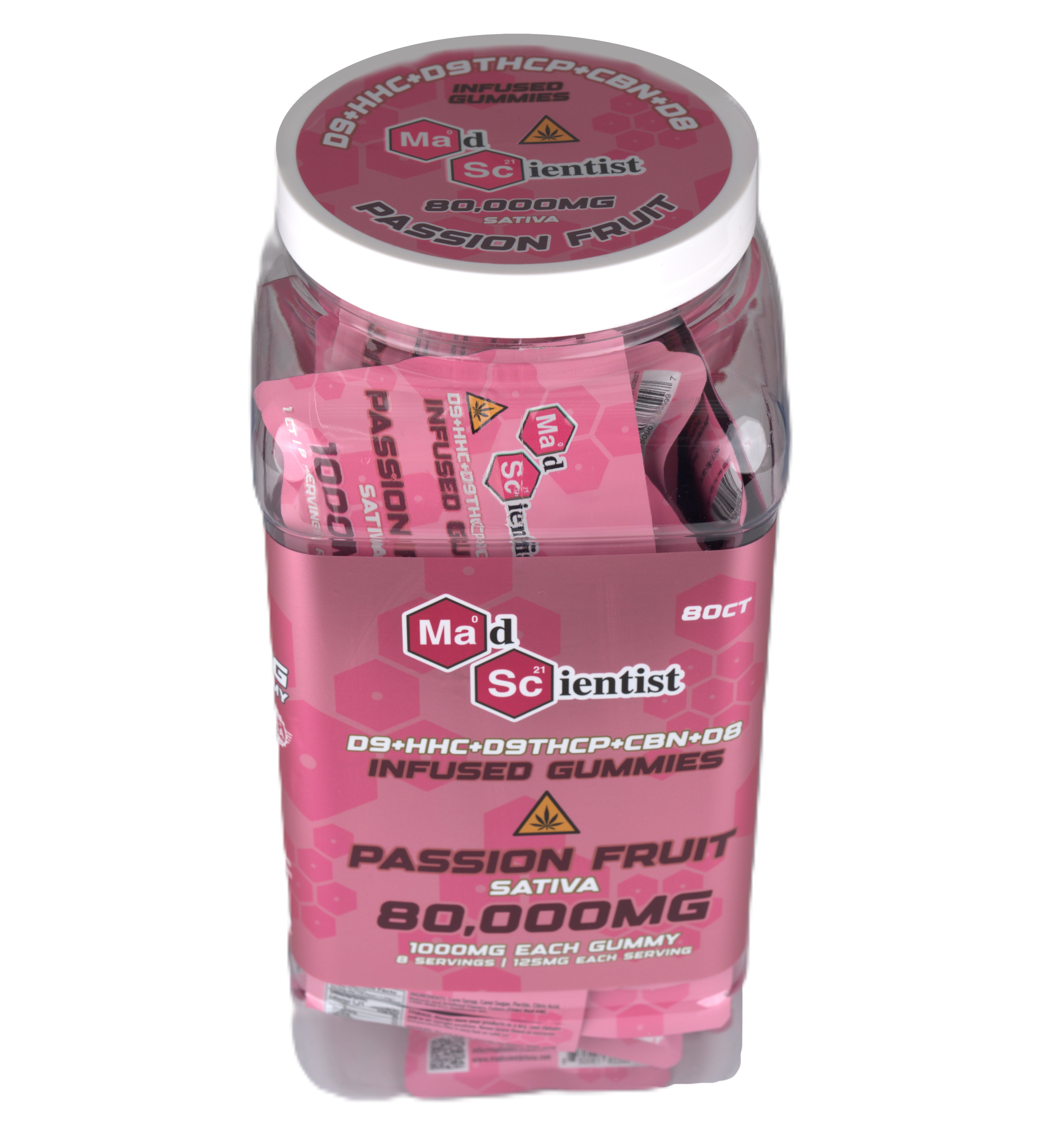 MAD SCIENTIST GUMMY 80000 MG 80 CT JAR - Madscientistusa