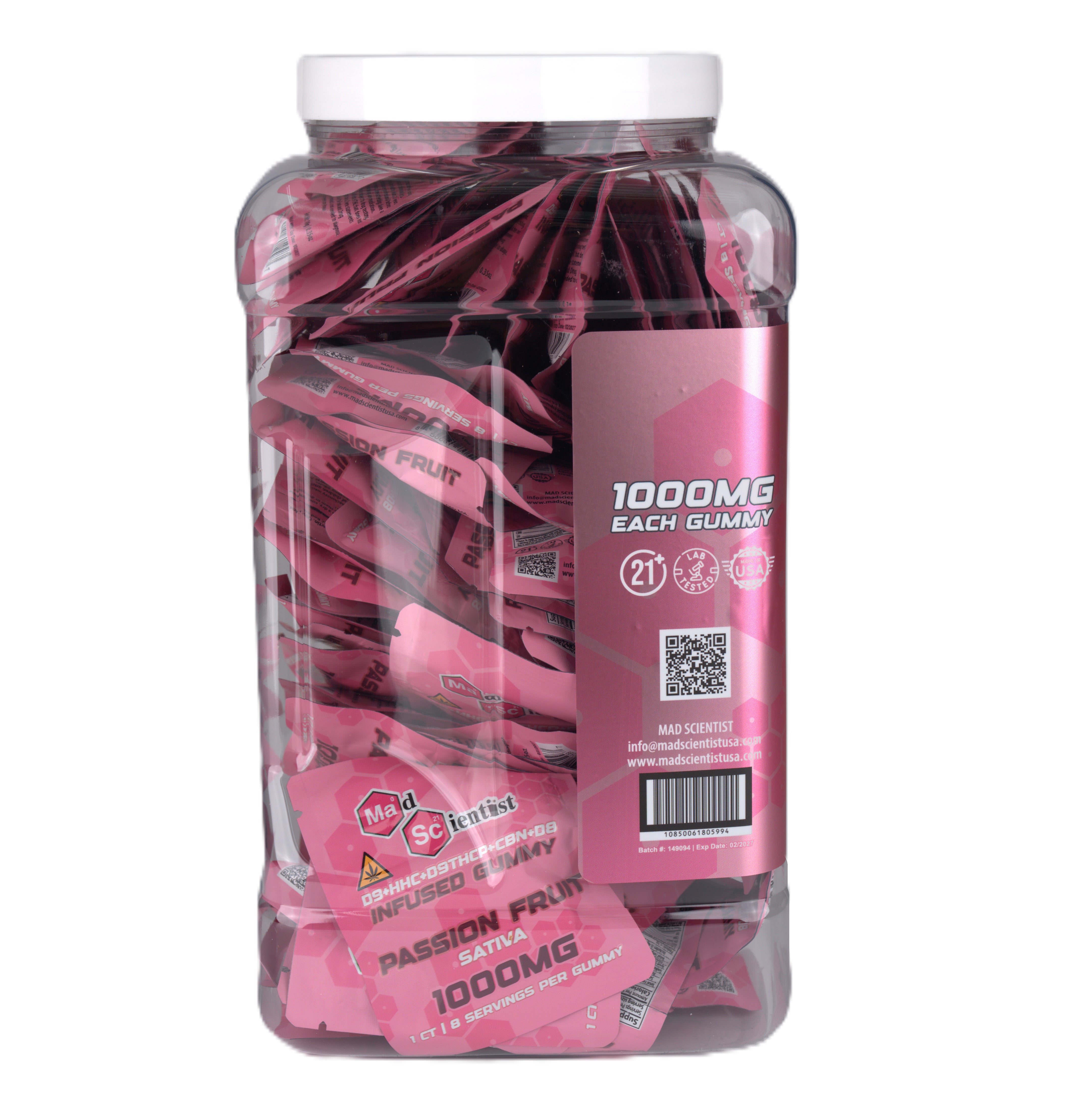 MAD SCIENTIST GUMMY 80000 MG 80 CT JAR - Madscientistusa