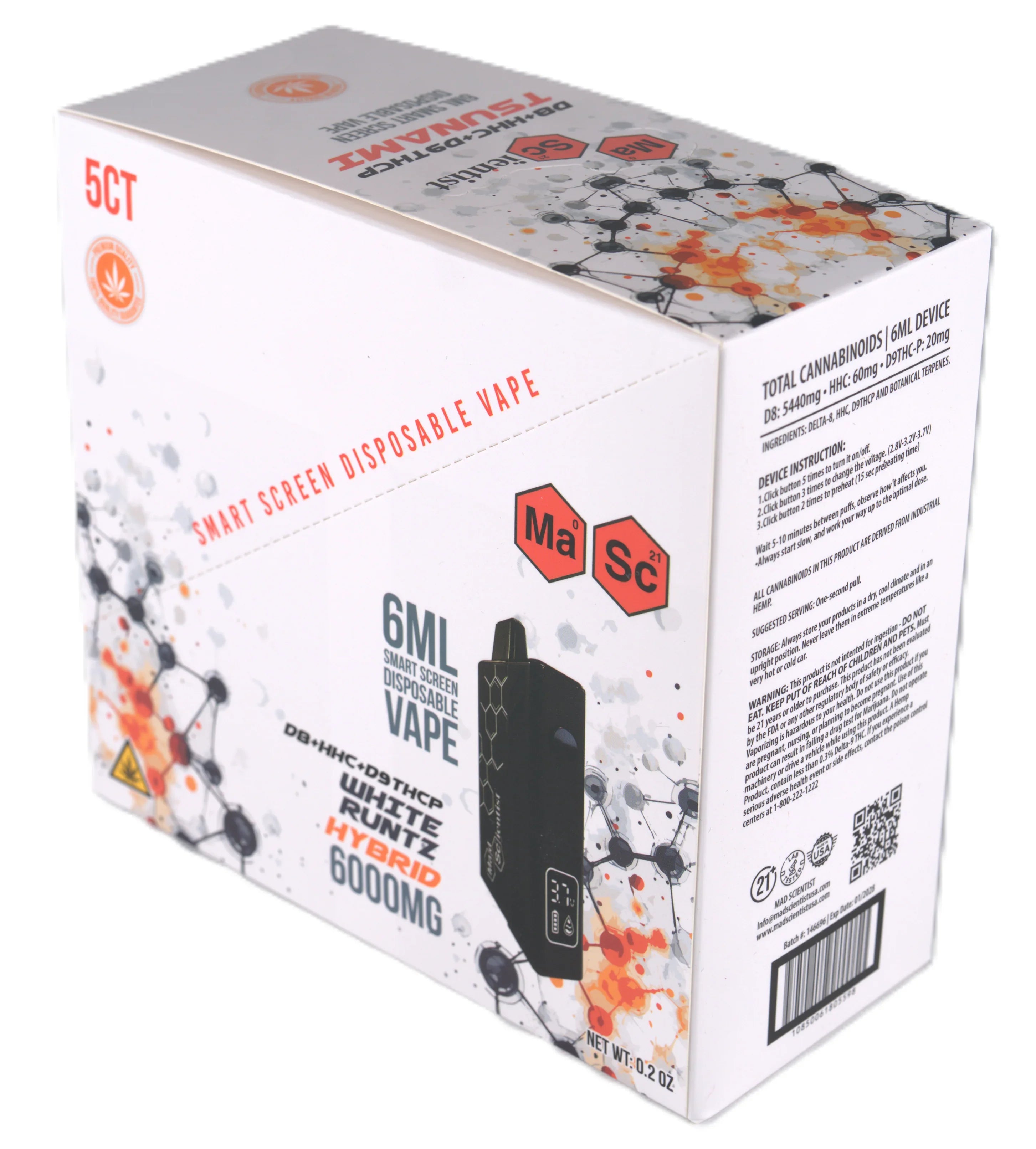 MAD SCIENTIST DISPOSABLE 6000MG - Madscientistusa