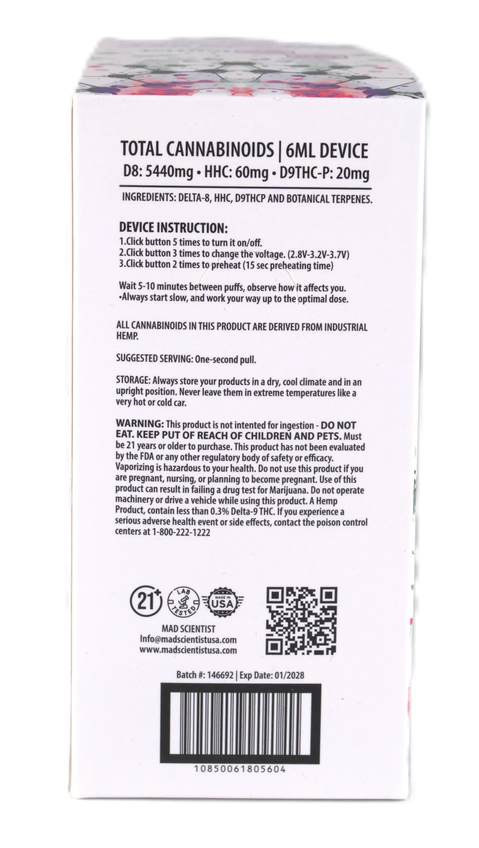 MAD SCIENTIST DISPOSABLE 6000MG - Madscientistusa