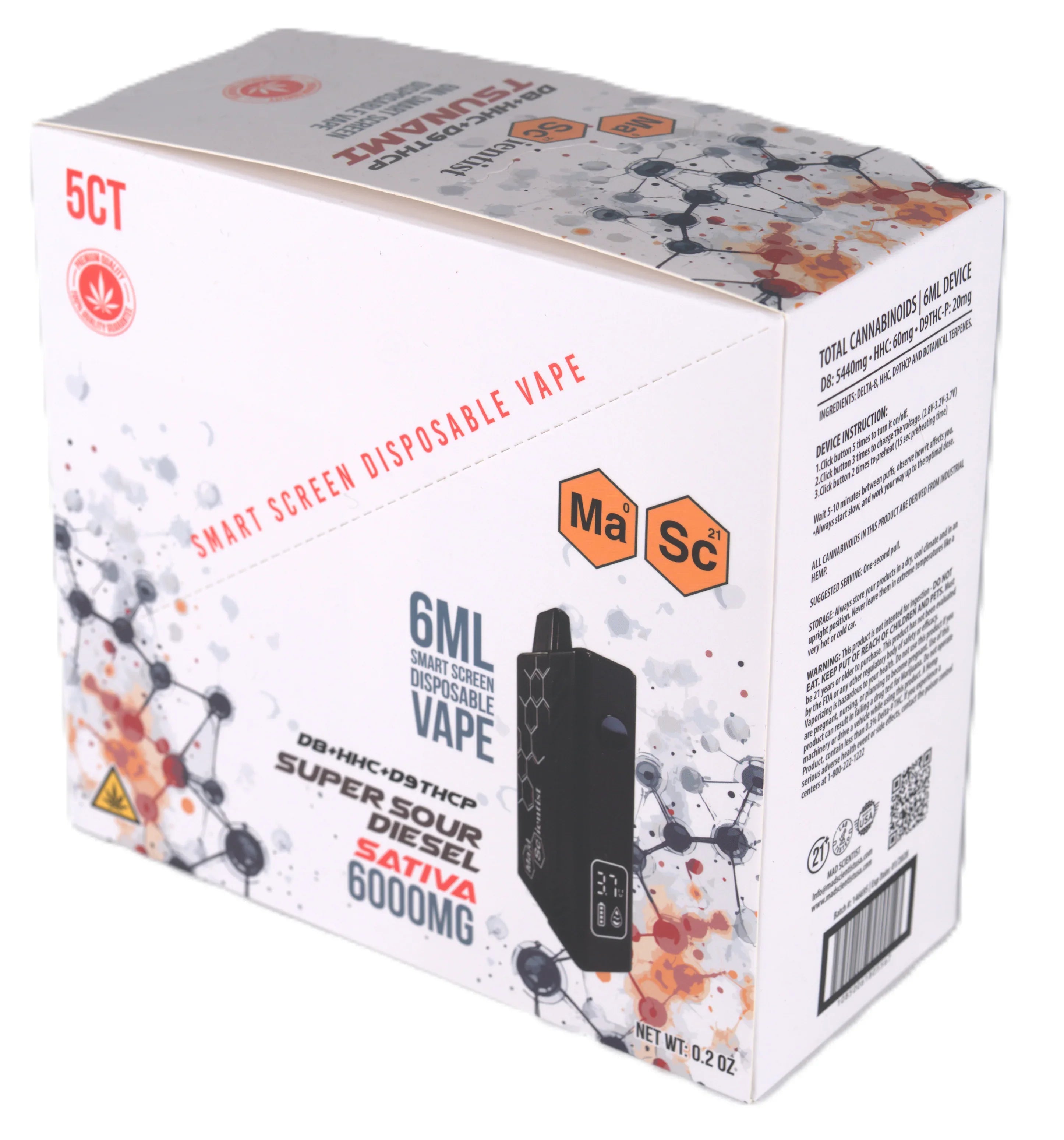 MAD SCIENTIST DISPOSABLE 6000MG - Madscientistusa
