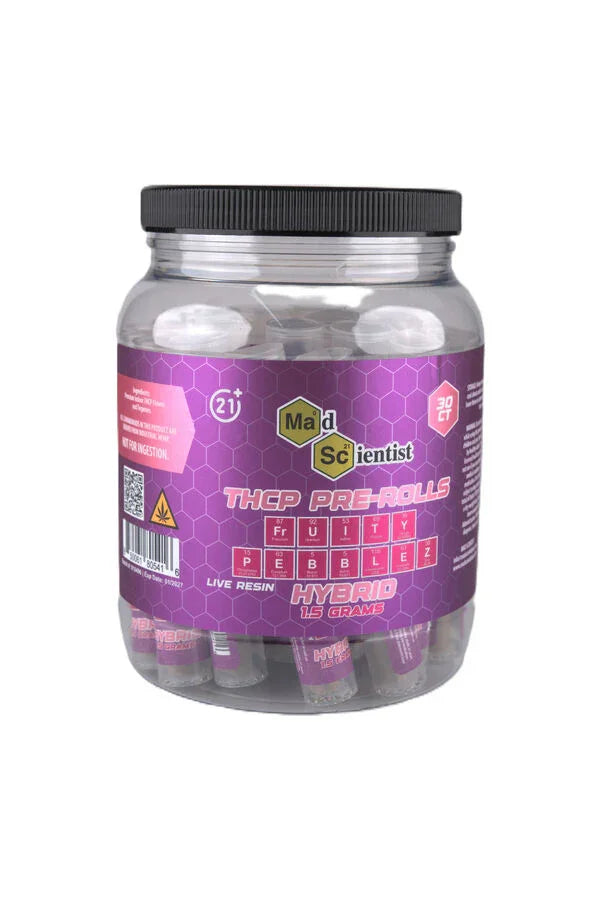 MAD SCIENTIST PRE ROLL 1.5 GM 30 CT JAR WITH TUBE - Madscientistusa