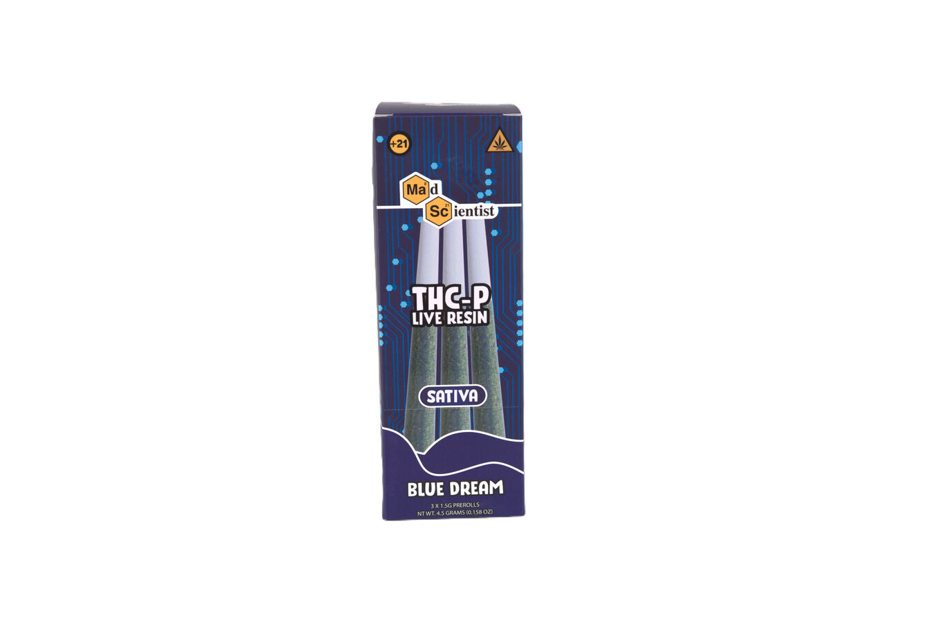 MAD SCIENTIST PRE ROLL 4.5 GM 3CT 10CT BOX - Madscientistusa