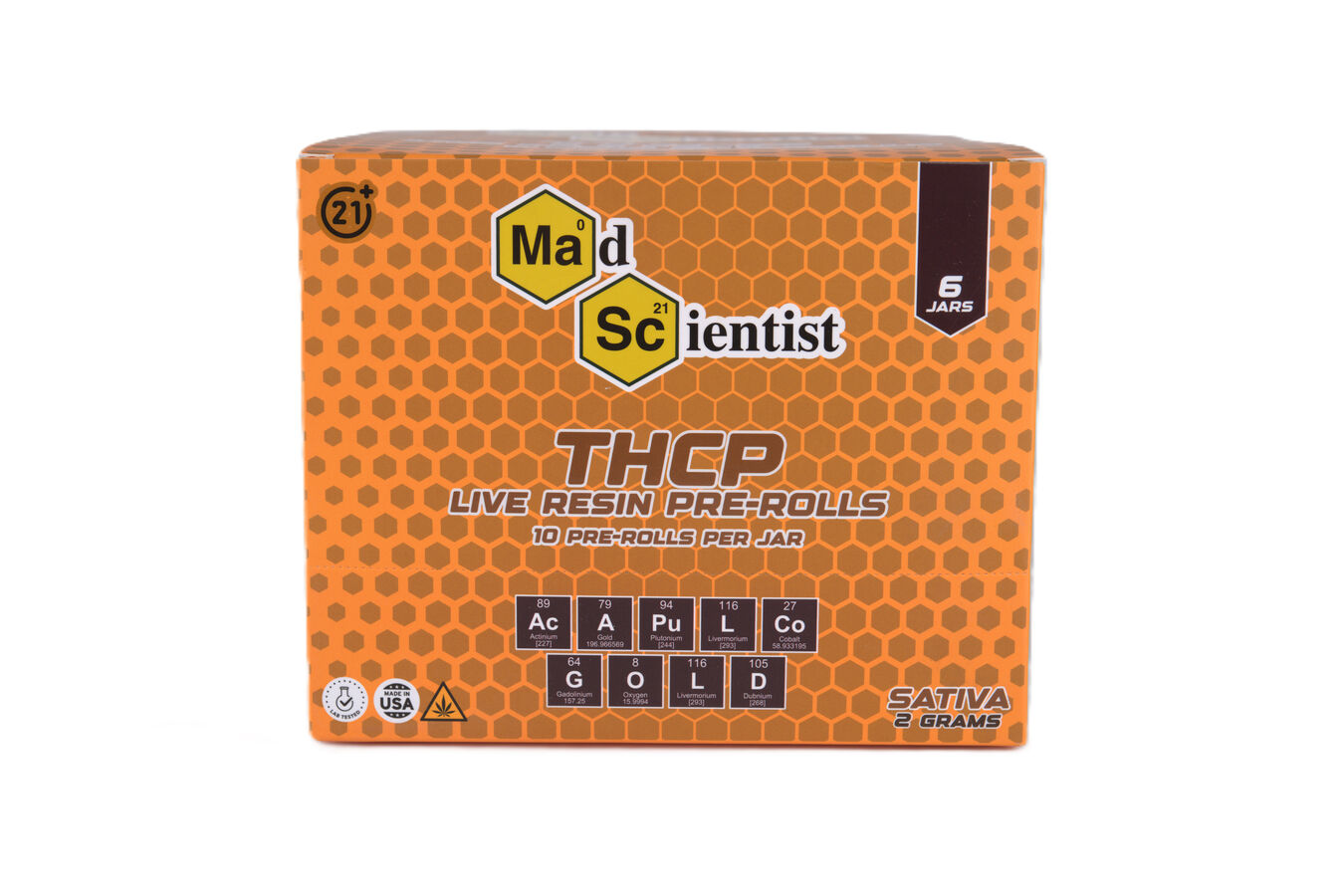 MAD SCIENTIST PRE ROLL 20 GM 10 CT JAR - Madscientistusa