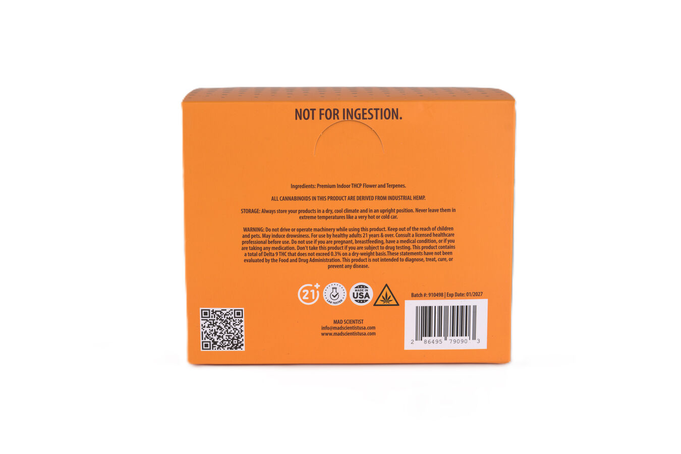 MAD SCIENTIST PRE ROLL 20 GM 10 CT JAR - Madscientistusa