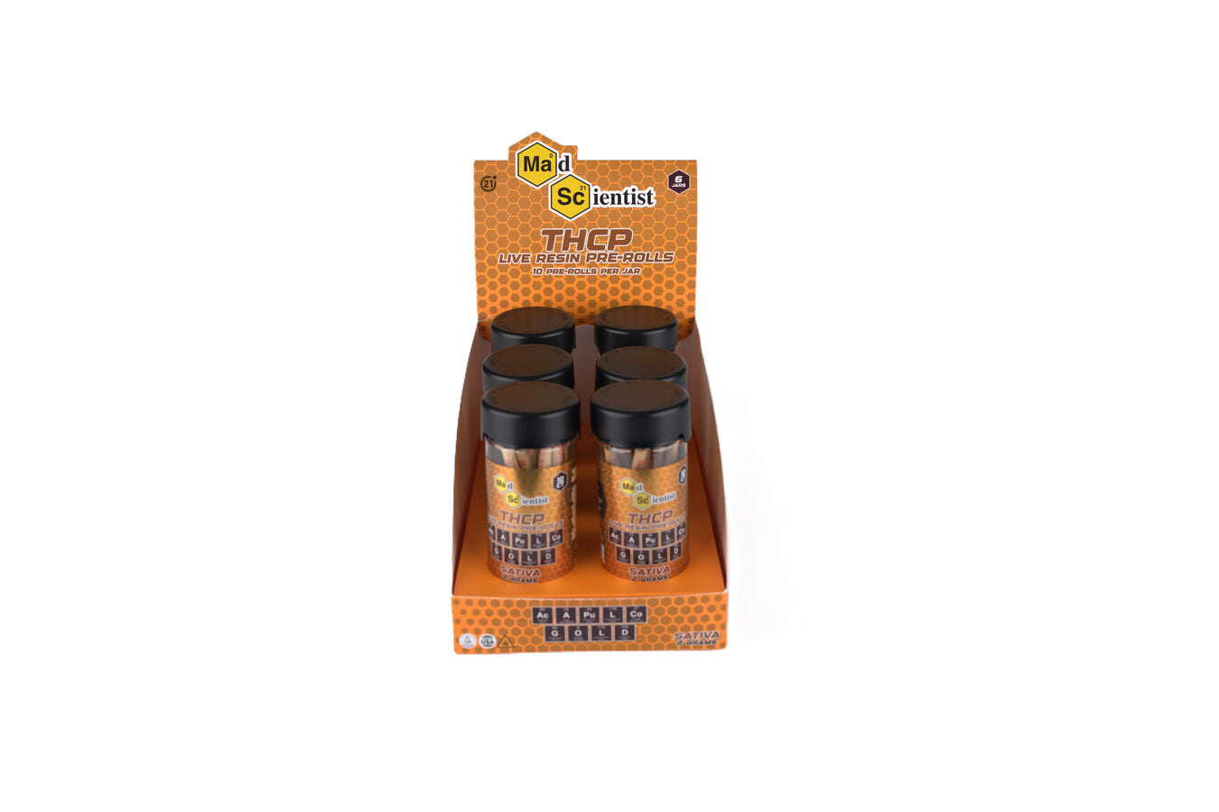 MAD SCIENTIST PRE ROLL 20 GM 10 CT JAR - Madscientistusa