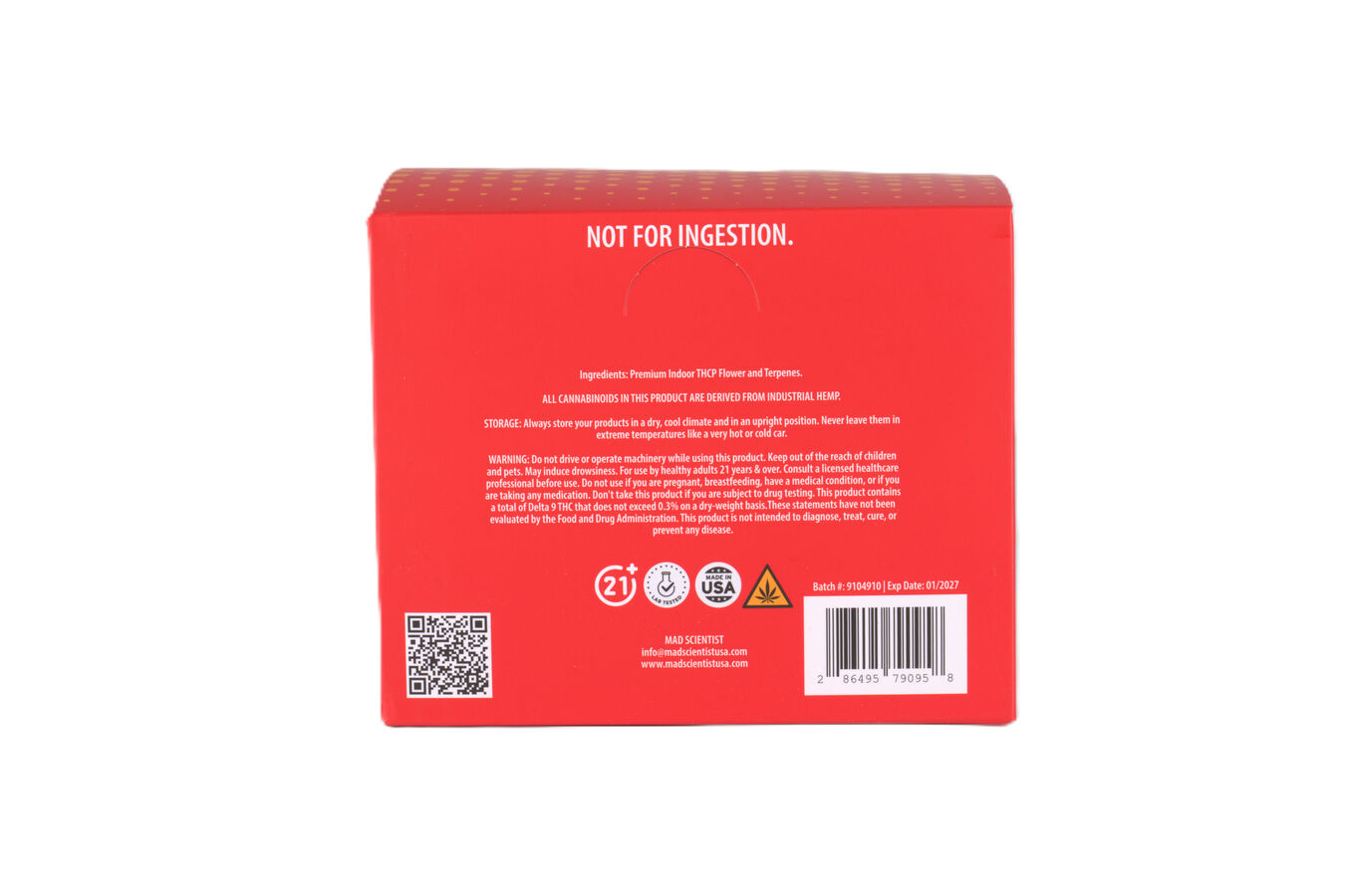 MAD SCIENTIST PRE ROLL 20 GM 10 CT JAR - Madscientistusa