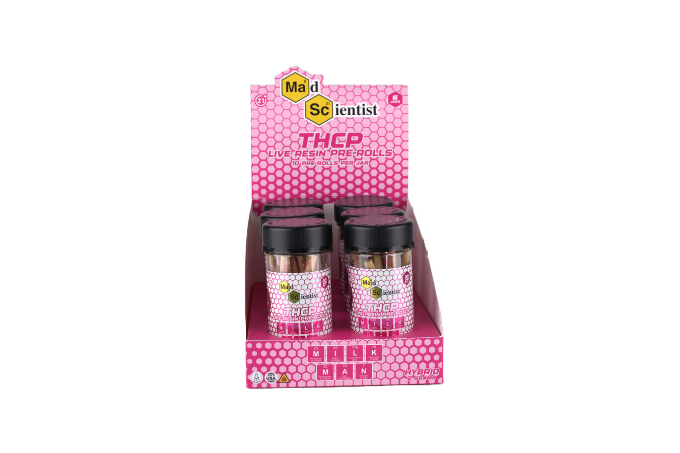 MAD SCIENTIST PRE ROLL 20 GM 10 CT JAR - Madscientistusa
