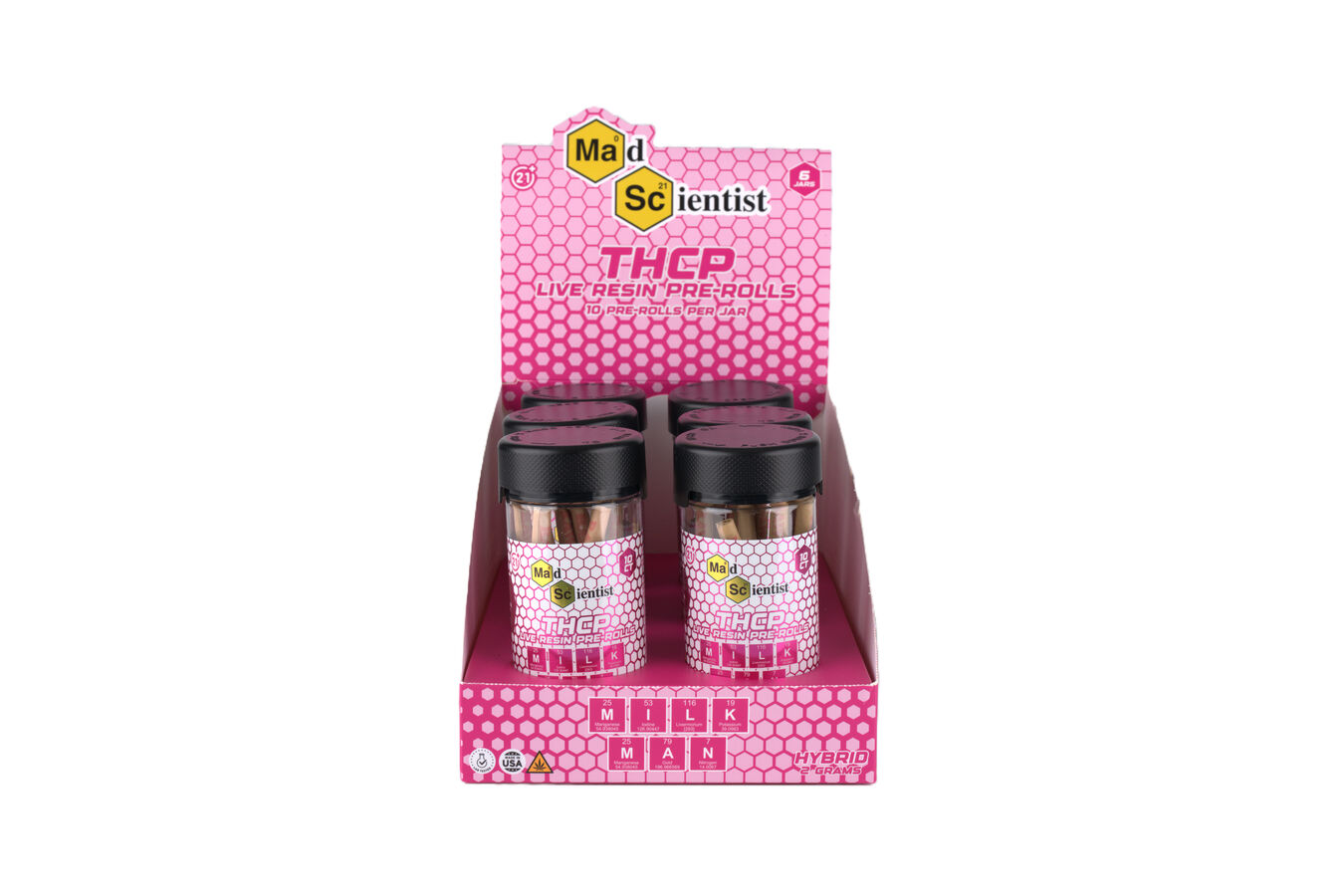 MAD SCIENTIST PRE ROLL 20 GM 10 CT JAR - Madscientistusa