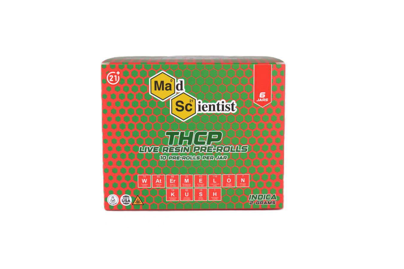 MAD SCIENTIST PRE ROLL 20 GM 10 CT JAR - Madscientistusa