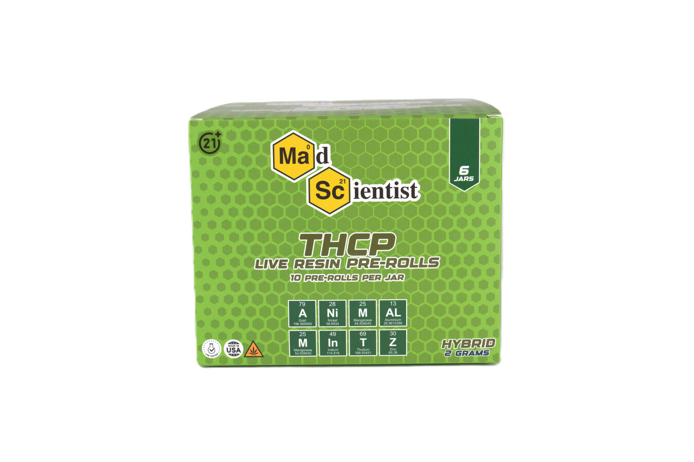 MAD SCIENTIST PRE ROLL 20 GM 10 CT JAR - Madscientistusa