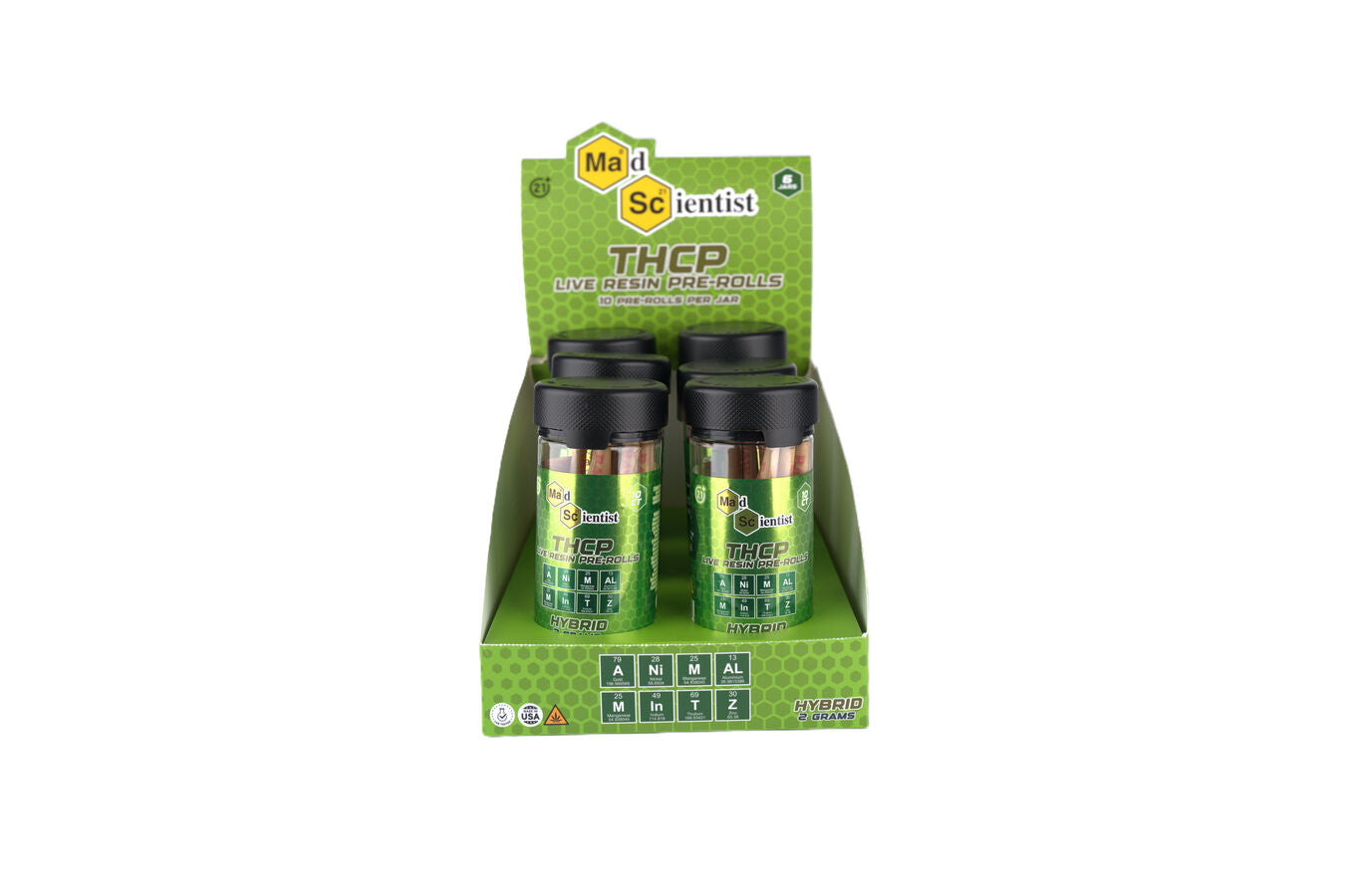 MAD SCIENTIST PRE ROLL 20 GM 10 CT JAR - Madscientistusa