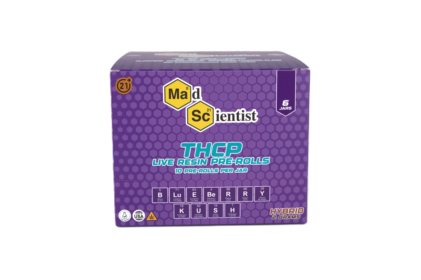 MAD SCIENTIST PRE ROLL 20 GM 10 CT JAR - Madscientistusa