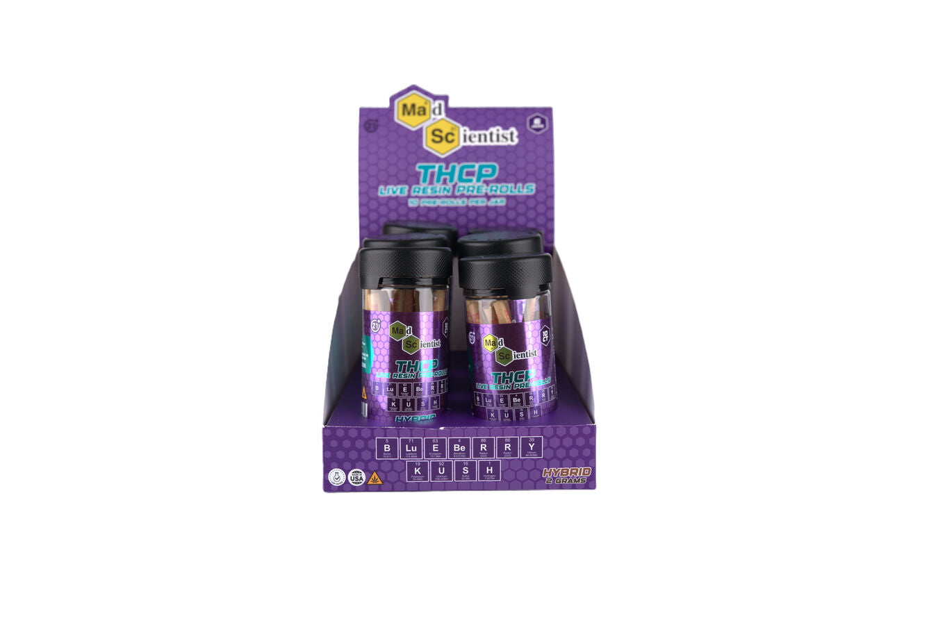 MAD SCIENTIST PRE ROLL 20 GM 10 CT JAR - Madscientistusa